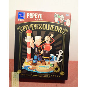 Pantasy Popeye with Olive Oyl Buildable Brick Block Set 86401
